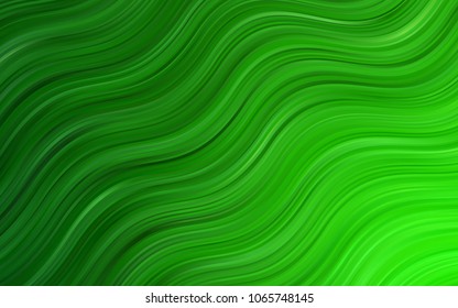 Light Green vector background with lamp shapes. Colorful abstract illustration with gradient lines. The template for cell phone backgrounds.