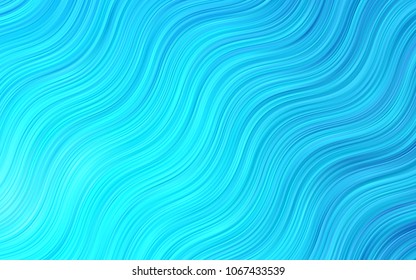 Light Green vector background with lamp shapes. Colorful abstract illustration with gradient lines. New composition for your brand book.