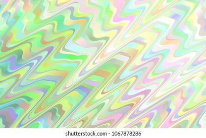 Light Green vector background with lamp shapes. Blurred geometric sample with gradient bubbles.  The best blurred design for your business.