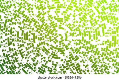 Light Green vector background with lamp shapes. A sample with blurred bubble shapes. A completely new marble design for your business.