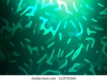 Light Green vector background with lamp shapes. Shining crooked illustration in marble style. Marble design for your web site.