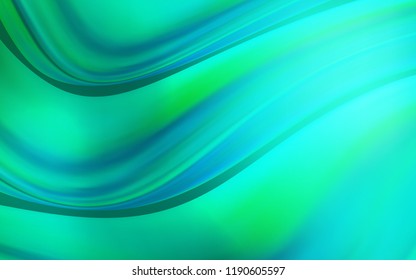 Light Green vector background with lamp shapes. Blurred geometric sample with gradient bubbles.  Textured wave pattern for backgrounds.