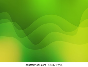 Light Green vector background with lamp shapes. Shining crooked illustration in marble style. Pattern for your business design.