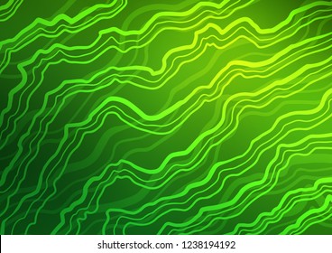 Light Green vector background with lamp shapes. Blurred geometric sample with gradient bubbles.  A completely new marble design for your business.