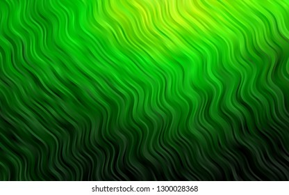 Light Green vector background with lamp shapes. Shining illustration, which consist of blurred lines, circles. New composition for your brand book.