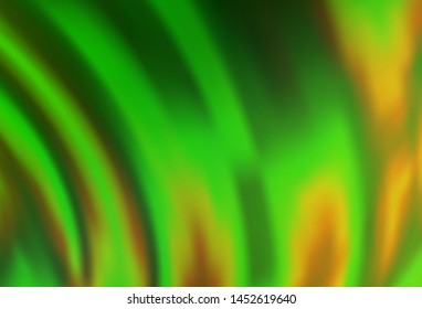 Light Green vector background with lamp shapes. Geometric illustration in marble style with gradient.  The best blurred design for your business.