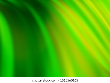 Light Green vector background with lamp shapes. Glitter abstract illustration with wry lines. Brand new design for your ads, poster, banner.