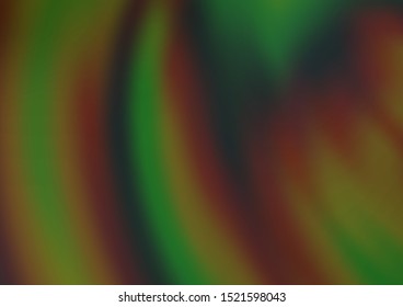 Light Green vector background with lamp shapes. Shining crooked illustration in marble style. Textured wave pattern for backgrounds.