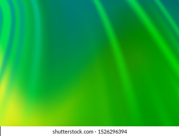 Light Green vector background with lamp shapes. Blurred geometric sample with gradient bubbles.  New composition for your brand book.