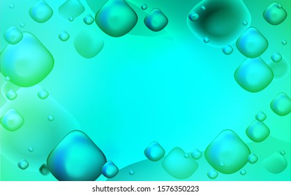 Light Green vector background with lamp shapes. A completely new color illustration in memphis style. Brand-new design for your ads, poster, banner.