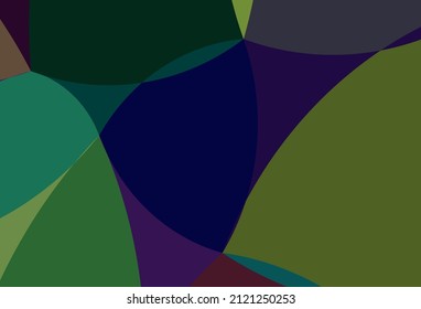Light Green vector background with lamp shapes. Glitter abstract illustration with wry lines. Pattern for your business design.
