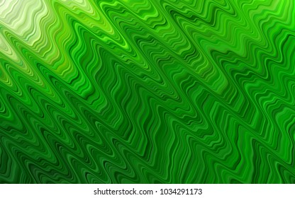 Light Green vector background with lava shapes. Glitter abstract illustration with wry lines. Brand-new design for your ads, poster, banner.