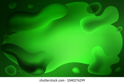 Light Green vector background with lava shapes. A completely new color illustration in memphis style. New composition for your brand book.