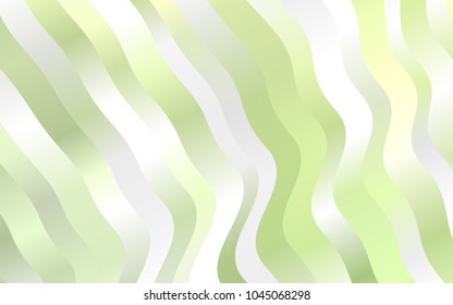 Light Green vector background with lava shapes. A vague circumflex abstract illustration with gradient. The template for cell phone backgrounds.