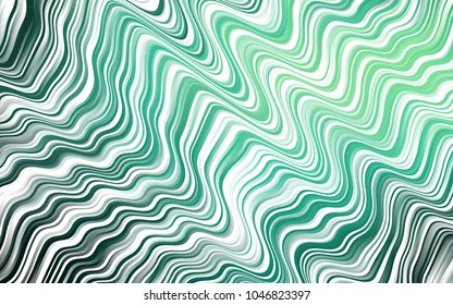 Light Green vector background with lava shapes. A vague circumflex abstract illustration with gradient. A completely new marble design for your business.