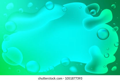 Light Green vector background with lava shapes. Creative geometric illustration in memphis style with gradient. Memphis style for your business design.