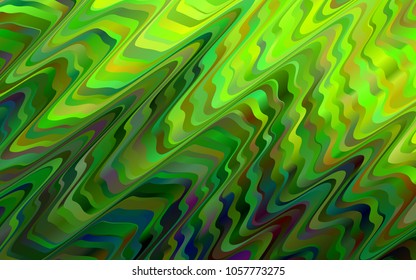 Light Green vector background with lava shapes. An elegant bright illustration with gradient. Marble style for your business design.