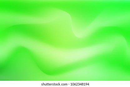 Light Green vector background with lava shapes. Colorful abstract illustration with gradient lines. The best blurred design for your business.