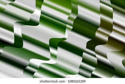 Light Green vector background with lava shapes. A completely new color illustration in marble style. A completely new marble design for your business.