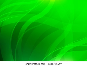Light Green vector background with lava shapes. Shining crooked illustration in marble style. Pattern for your business design.