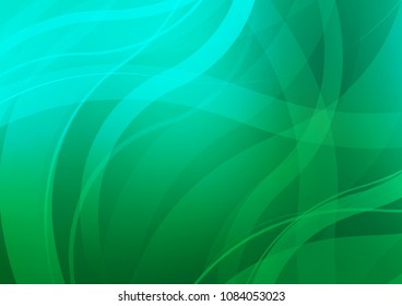 Light Green vector background with lava shapes. A completely new color illustration in marble style. Marble style for your business design.