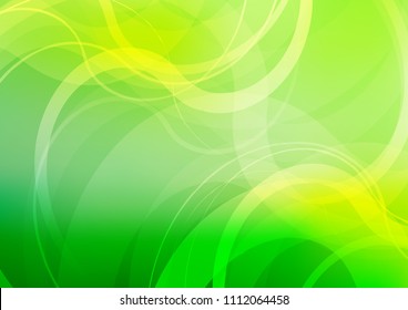 Light Green vector background with lava shapes. Modern gradient abstract illustration with bandy lines. Marble style for your business design.