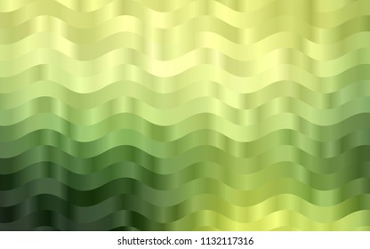 Light Green vector background with lava shapes. Colorful abstract illustration with gradient lines. A completely new marble design for your business.