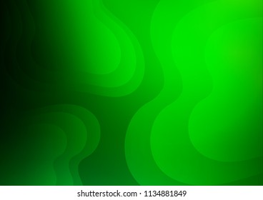 Light Green vector background with lava shapes. Brand new colored illustration in marble style with gradient. A completely new marble design for your business.