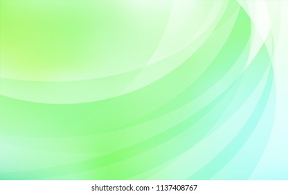 Light Green vector background with lava shapes. Glitter abstract illustration with wry lines. The template for cell phone backgrounds.