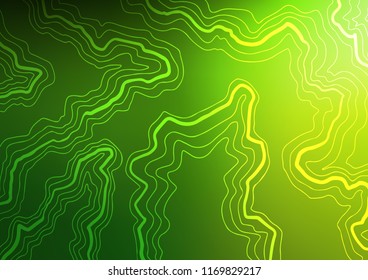 Light Green vector background with lava shapes. A completely new color illustration in marble style. The best blurred design for your business.