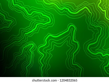 Light Green vector background with lava shapes. An elegant bright illustration with gradient. A new texture for your  ad, booklets, leaflets.