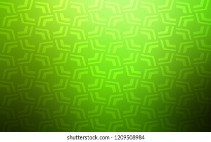 Light Green vector background with lava shapes. Modern gradient abstract illustration with bandy lines. A completely new memphis design for your business.