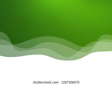 Light Green vector background with lava shapes. Glitter abstract illustration with wry lines. Pattern for your business design.
