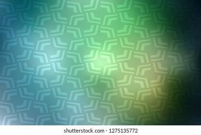 Light Green vector background with lava shapes. An elegant bright illustration with gradient. The elegant pattern for brand book.
