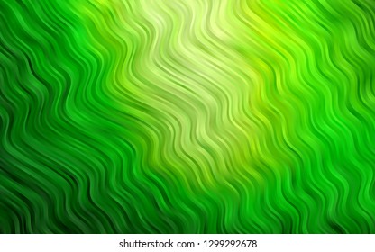 Light Green vector background with lava shapes. Blurred geometric sample with gradient bubbles.  New composition for your brand book.