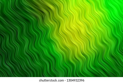 Light Green vector background with lava shapes. Shining crooked illustration in marble style. A completely new marble design for your business.