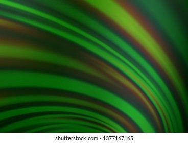 Light Green vector background with lava shapes. Colorful illustration in abstract marble style with gradient. Marble design for your web site.
