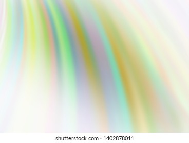 Light Green vector background with lava shapes. Blurred geometric sample with gradient bubbles.  A completely new template for your business design.