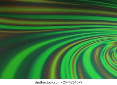Light Green vector background with lava shapes. Creative illustration in halftone marble style with gradient. Textured wave pattern for backgrounds.