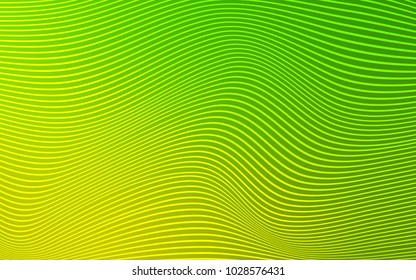 Light Green vector background with lines. Blurred geometric sample with gradient.  A completely new template for your business design.