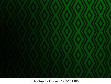 Light Green vector background with lines, rhombuses. Colorful illustration with lines, cubes on abstract template. Smart design for your business advert.