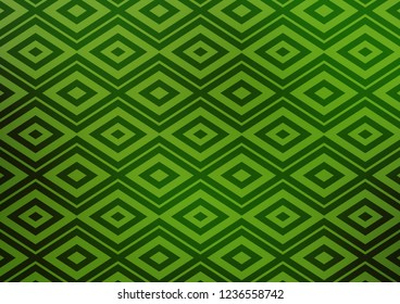 Light Green vector background with lines, rhombuses. Colorful decorative design in simple style with lines, rhombuses. Pattern for websites, landing pages.