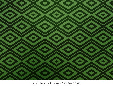 Light Green vector background with lines, rhombuses. Modern geometric abstract illustration with lines, squares. Pattern for websites, landing pages.