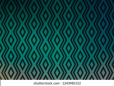 Light Green vector background with lines, rhombuses. Glitter abstract illustration with colorful lines, rhombuses. Backdrop for TV commercials.