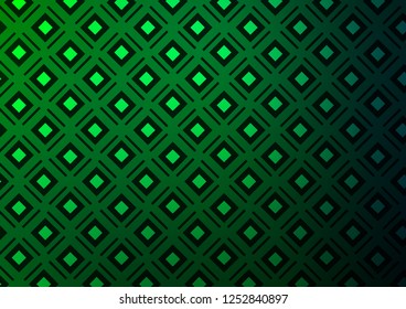 Light Green vector background with lines, rhombuses. Colorful lines, squares on abstract background with gradient. Backdrop for TV commercials.