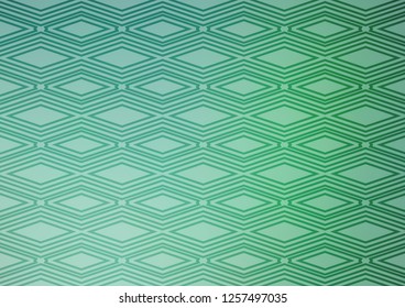 Light Green vector background with lines, rhombuses. Shining colorful illustration with lines, rectangles. Smart design for your business advert.