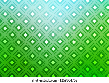 Light Green vector background with lines, rhombuses. Colorful decorative design in simple style with lines, rhombuses. Smart design for your business advert.