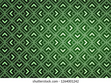 Light Green vector background with lines, rhombuses. Colorful decorative design in simple style with lines, rhombuses. Smart design for your business advert.