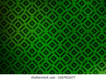 Light Green vector background with lines, rhombuses. Glitter abstract illustration with colorful lines, rhombuses. Pattern for websites, landing pages.