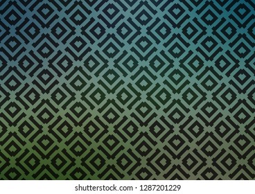Light Green vector background with lines, rhombuses. Glitter abstract illustration with colorful lines, rhombuses. Smart design for your business advert.